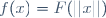 f(x)=F(||x||)