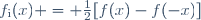 f_\text{i}(x) = \tfrac12[f(x)-f(-x)]
