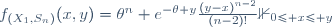 f_{(X_1,S_n)}(x,y)=\theta^n e^{-\theta y}\frac{(y-x)^{n-2}}{(n-2)!}\mathbb{1}_{0\le x\le y}
