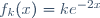 f_{k}(x)=ke^{-2x}
