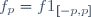 f_p=f1_{[-p,p]}