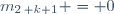 m_{2\, k+1} = 0