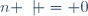 n \not = 0