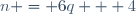 n = 6q + 4
