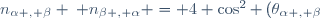 n_{\alpha , \beta} \: n_{\beta , \alpha} = 4 \cos^2 \left(\theta_{\alpha , \beta})