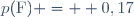 p(\text{F}) =  0,17
