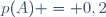 p(A) = 0,2
