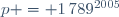 p = 1\,789^{2005}