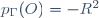 p_{\Gamma}(O)=-R^2
