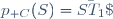 p_{\mathscr C}(S)=\bar{ST_1}\;.\;\bar{ST_2}