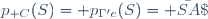 p_{\mathscr C}(S)= p_{\Gamma'e}(S)= \bar{SA}\;.\;\bar{SB}