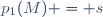 p_1(M) = s