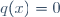 q(x)=0