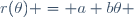 r(\theta) = a+b\theta 