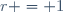 r = 1\,