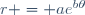 r = ae^{b\theta}\,
