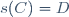 s(C)=D