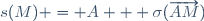s(M) = A + \sigma(\overrightarrow{AM})