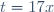 t=17x