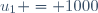 u_{1} = 1000