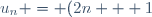 u_n = (2n + 1)^2