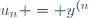 u_n = y^{(n)}(0)