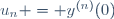 u_n = y^{(n)}(0)