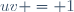 uv = 1\,