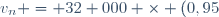 v_{n} = 32 000 \times (0,95)^n