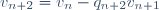 v_{n+2}=v_n-q_{n+2}v_{n+1}