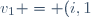 v_1 = (i,1)