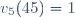 v_5(45)=1