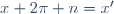 x+2\pi n=x'
