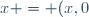 x = (x,0)