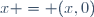 x = (x,0)