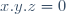 x.y.z=0