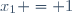 x_{1} = 1