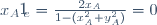 x_{A'e}=\frac{2x_A}{1-(x_A^2+y_A^2)}=0