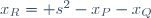 x_R= s^2-x_P-x_Q