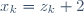 x_k=z_k+2\,