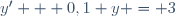 y' + 0,1 y = 3