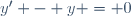y' - y = 0