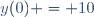 y(0) = 10