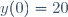 y(0)=20