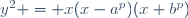 y^2 = x(x-a^p)(x+b^p)