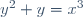 y^2+y=x^3