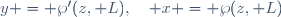 y = \wp'(z, L),\quad x = \wp(z, L)