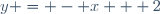 y = - x + 2