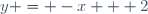 y = -x + 2