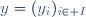 y=(y_i)_{i\in I}